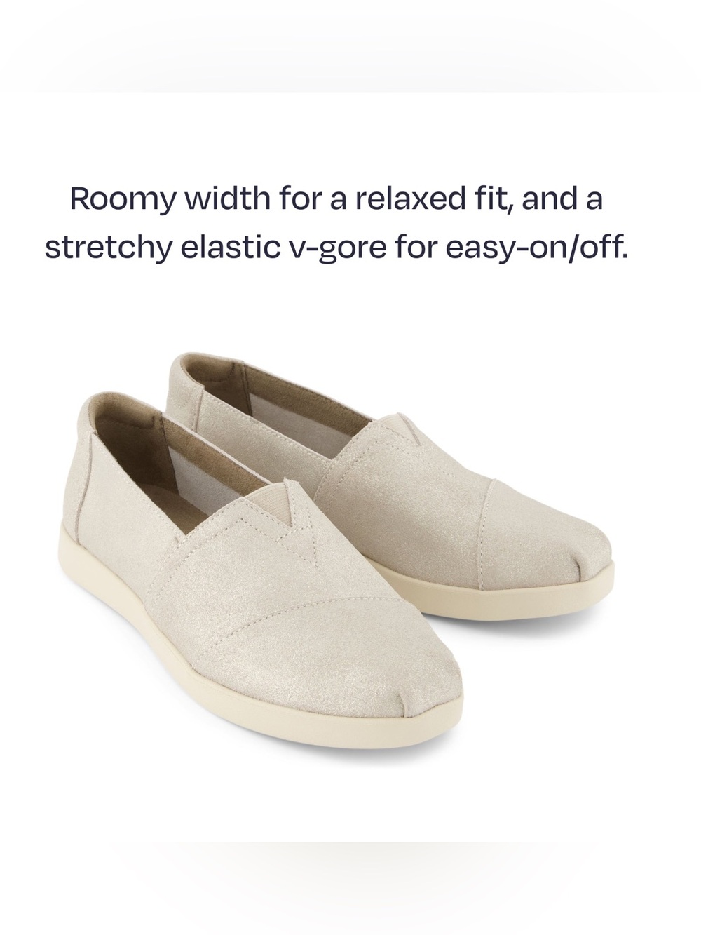 Toms Women's Slip-On Flats in Light Beige